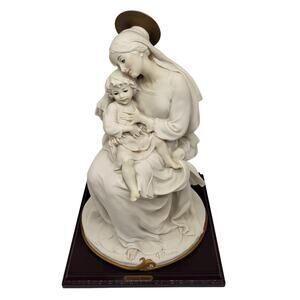 11" Vintage Giuseppe Armani Madonna with Christ Child Statue Florence Italy